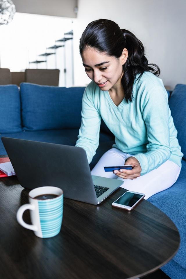 woman on laptop